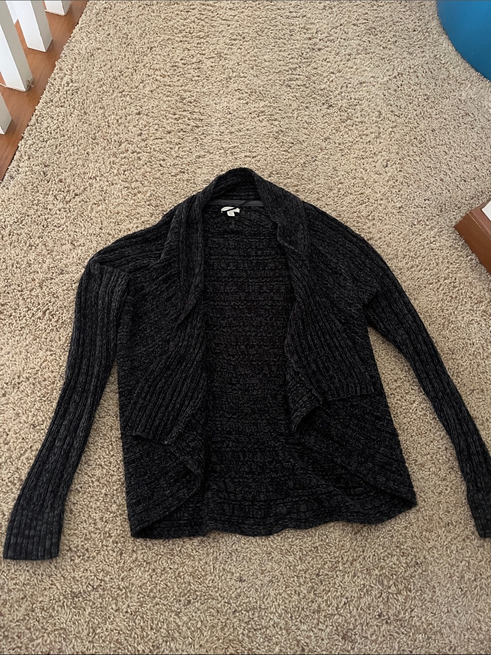 Sonoma Open-Front Knit Women's Cardigan Sweater - Black